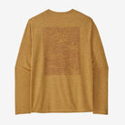 Patagonia Men's Long-Sleeved Capilene® Cool Daily Graphic Shirt-Strataspire: Beeswax Tan X-Dye-Killington Sports
