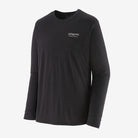 Patagonia Men's Long-Sleeved Capilene® Cool Merino Graphic Shirt-Heritage Header: Black-Killington Sports