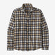 Patagonia Men's Long-Sleeved Lightweight Fjord Flannel Shirt-Beach Day: Sandy Melon-Killington Sports