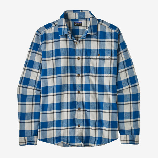 Patagonia Men's Long-Sleeved Lightweight Fjord Flannel Shirt-Captain: Endless Blue-Killington Sports