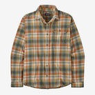 Patagonia Men's Long-Sleeved Lightweight Fjord Flannel Shirt-Lavas: Fertile Brown-Killington Sports
