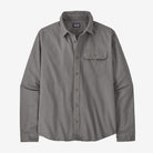 Patagonia Men's Long-Sleeved Lightweight Fjord Flannel Shirt-Noble Grey-Killington Sports