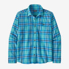 Patagonia Men's Long-Sleeved Lightweight Fjord Flannel Shirt-Ocean: Subtidal Blue-Killington Sports