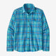 Patagonia Men's Long-Sleeved Lightweight Fjord Flannel Shirt-Ocean: Subtidal Blue-Killington Sports