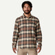 Patagonia Men's Long-Sleeved Lightweight Fjord Flannel Shirt-Paw: Dried Vanilla-Killington Sports