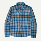 Patagonia Men's Long-Sleeved Lightweight Fjord Flannel Shirt-Prime: Shore Blue-Killington Sports