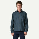 Patagonia Men's Long-Sleeved Lightweight Fjord Flannel Shirt-Summit Blue-Killington Sports