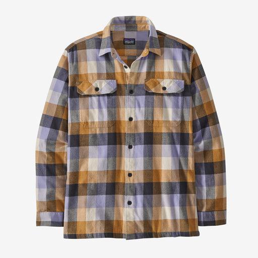 Patagonia Men's Long-Sleeved Organic Cotton Midweight Fjord Flannel Shirt-Guides: Dried Mango-Killington Sports