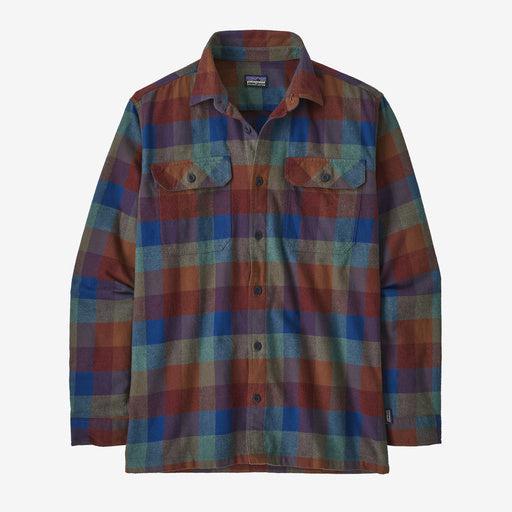 Patagonia Men's Long-Sleeved Organic Cotton Midweight Fjord Flannel Shirt-Guides: Superior Blue-Killington Sports