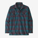 Patagonia Men's Long-Sleeved Organic Cotton Midweight Fjord Flannel Shirt-Ice Caps: Belay Blue-Killington Sports