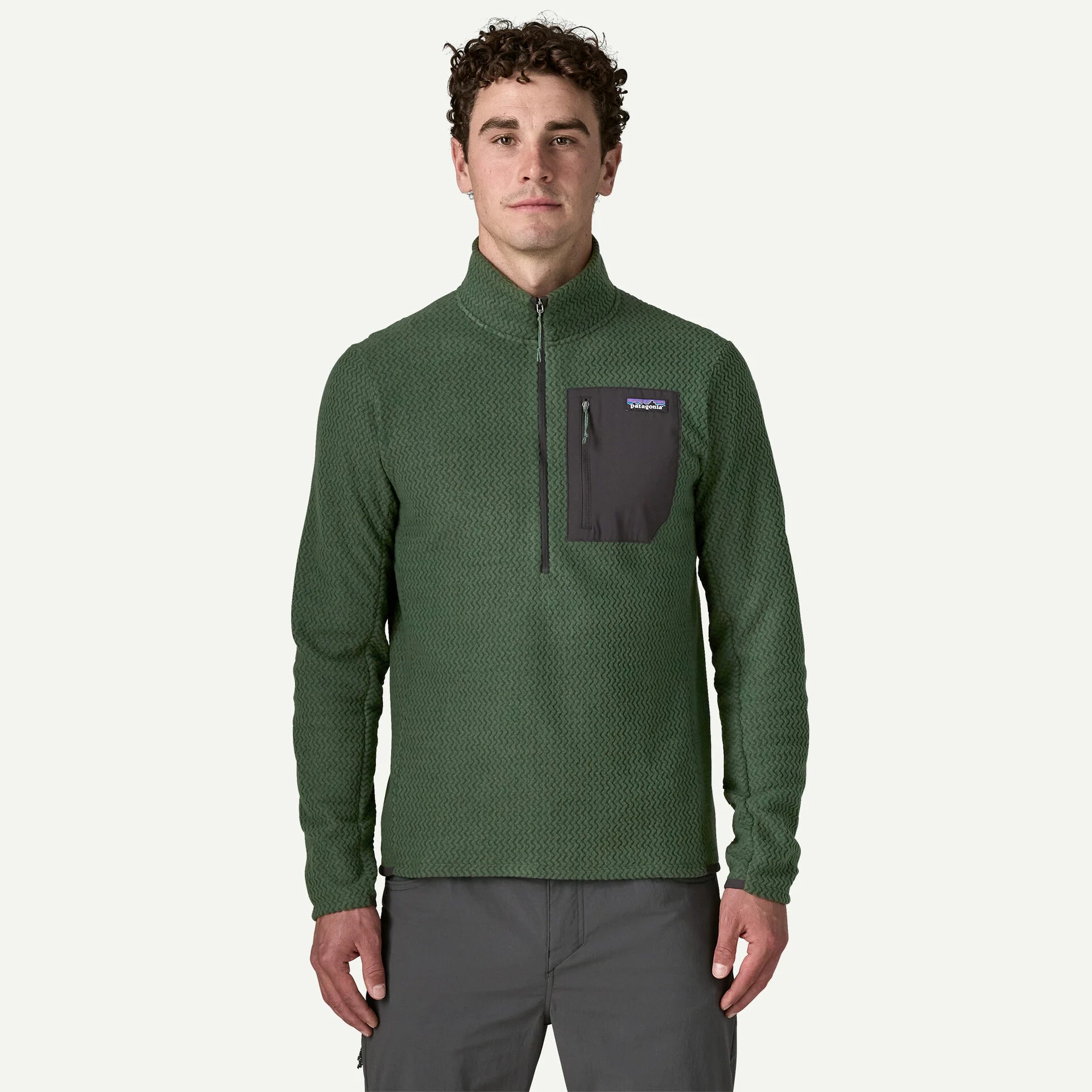 Patagonia Men's R1® Air Zip-Neck-Treeline Green-Killington Sports