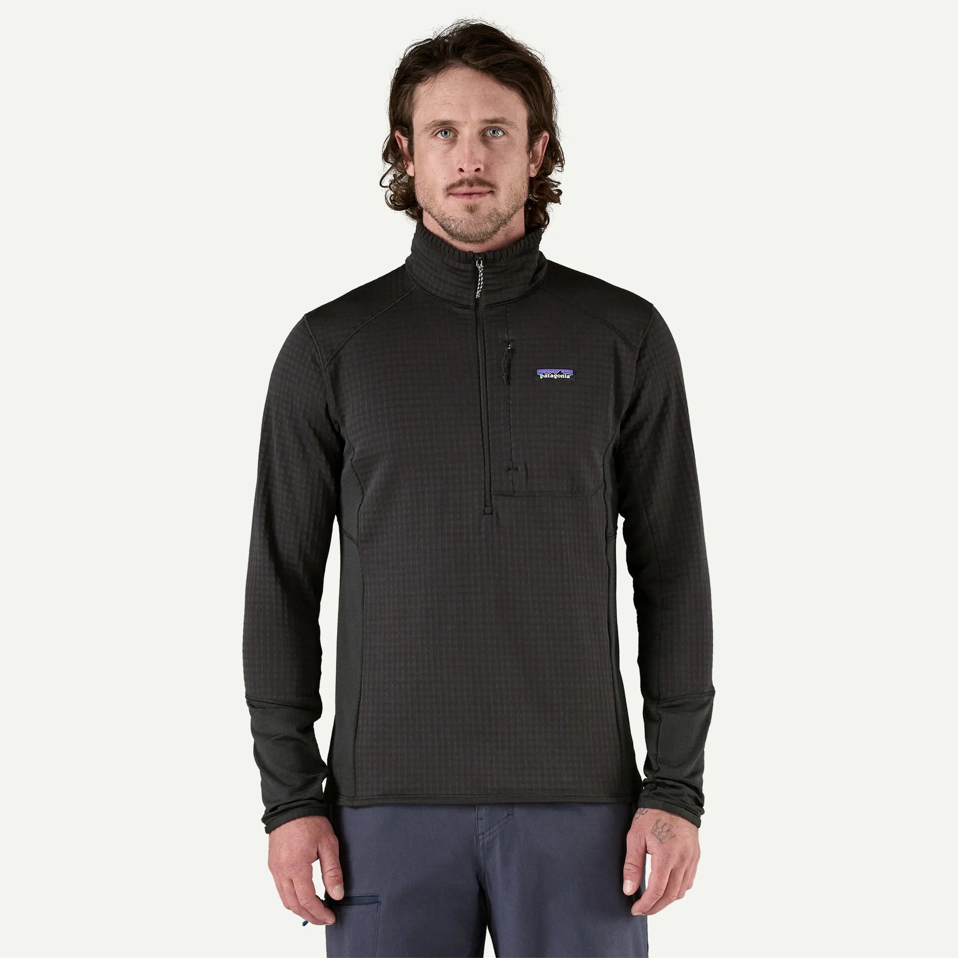 Patagonia Men's R1® Fleece Pullover-Black-Killington Sports