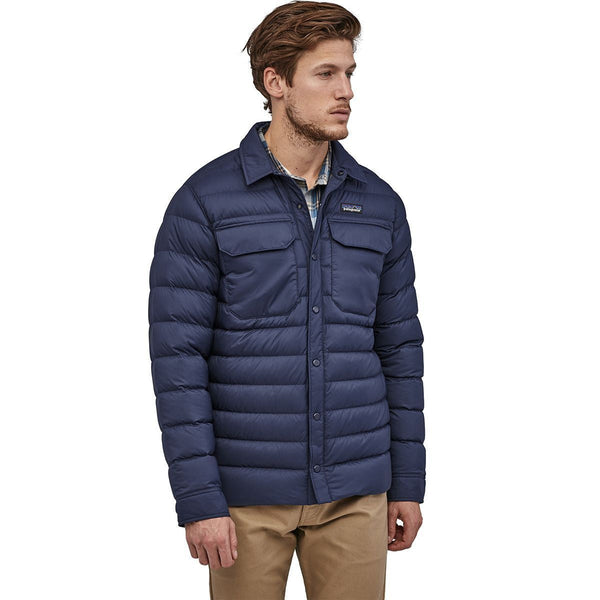 Patagonia men's silent down shirt jacket stores Clearance