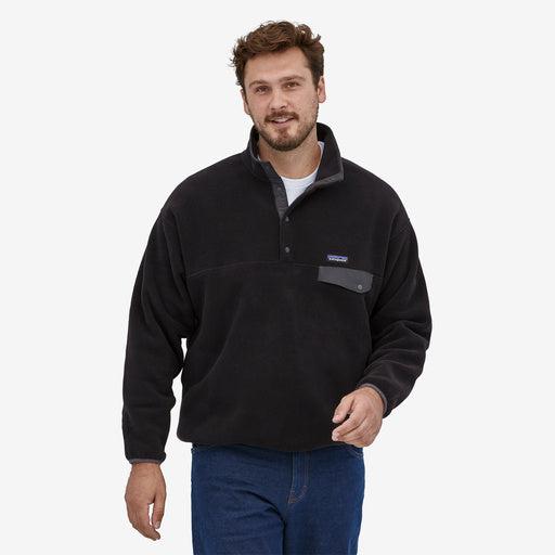 Patagonia Men's Synchilla® Snap-T® Fleece Pullover-Black w/Forge Grey-Killington Sports