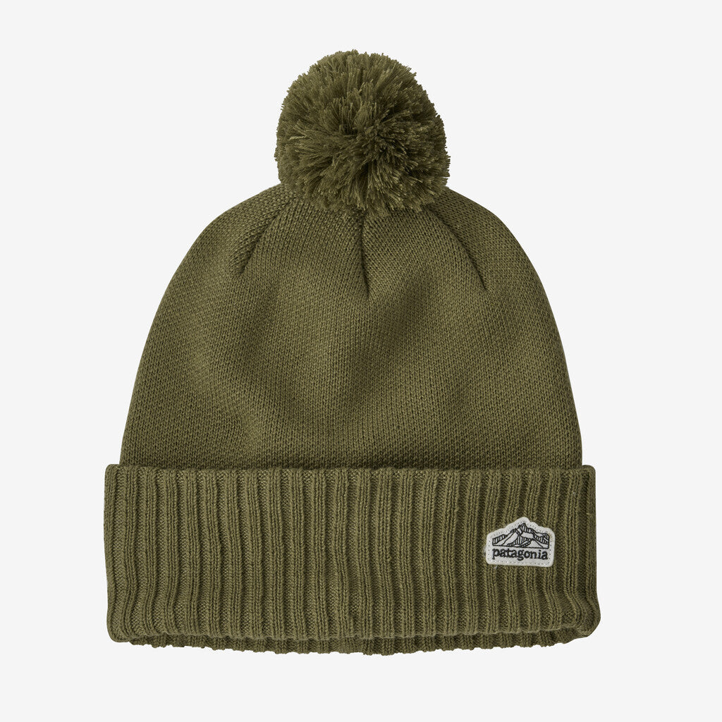 Patagonia Powder Town Beanie-Line Logo Ridge Patch: Wyoming Green-Killington Sports