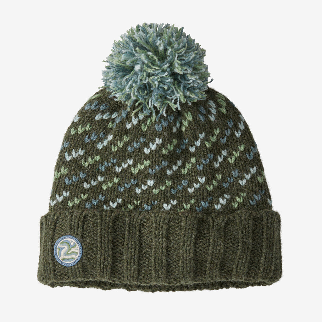 Patagonia Snowbelle Beanie-Fisherman Stitch: Pine Needle Green-Killington Sports