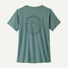 Patagonia Women's Capilene® Cool Daily Shirt - Spoke Stencil-Blue Sage - Light Blue Sage X-Dye-Killington Sports