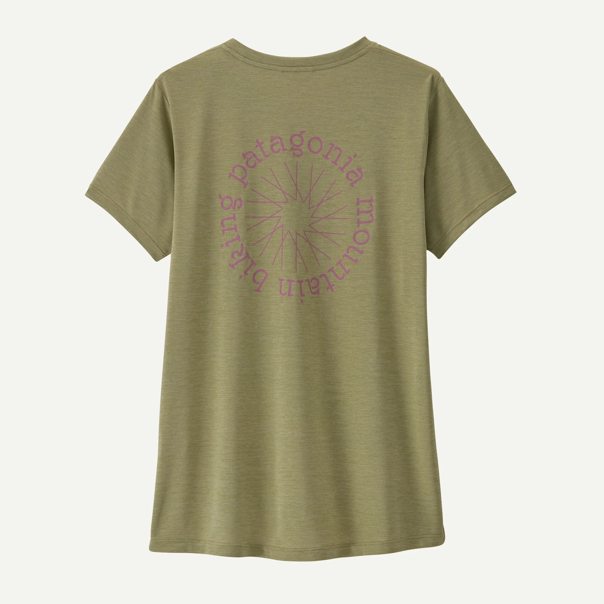Patagonia Women's Capilene® Cool Daily Shirt - Spoke Stencil-Gumtree Green - Light Gumtree Green X-Dye-Killington Sports