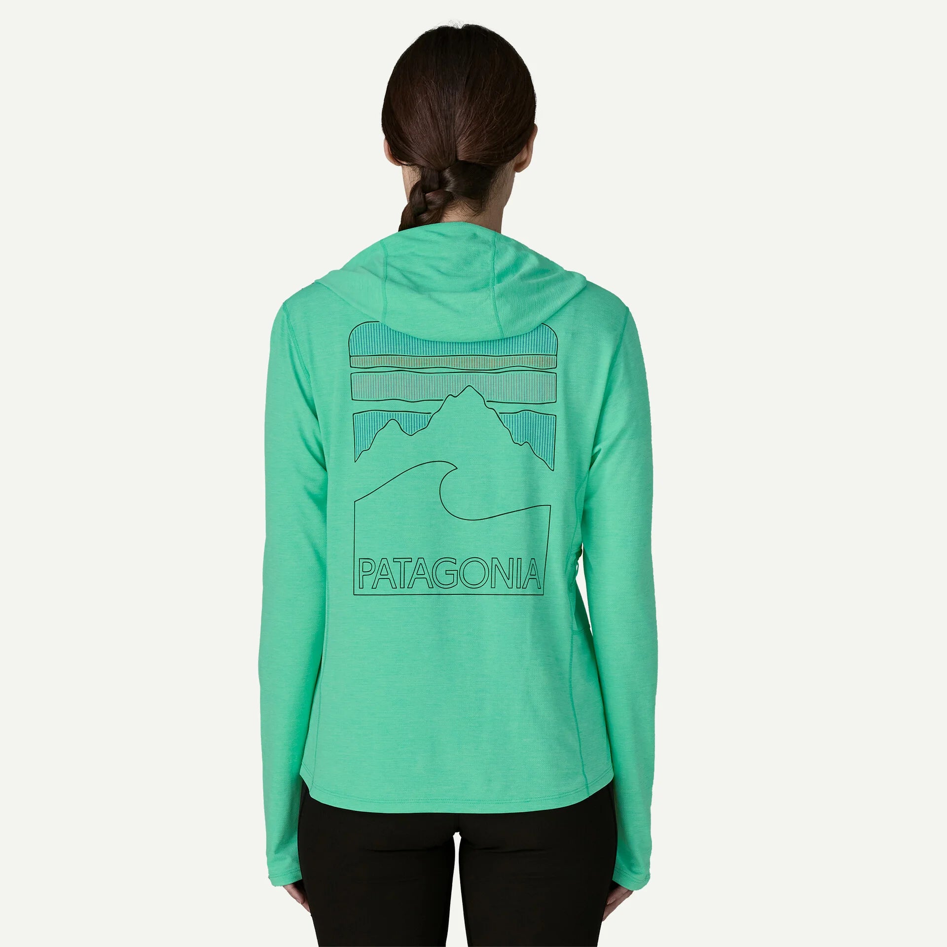 Patagonia Women's Capilene® Cool Sun Hoody - Peak Visions-Aqua Stone - Early Teal X-Dye-Killington Sports