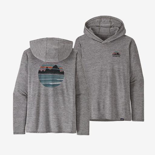 Patagonia Women's Capilene® Cool Daily Graphic Hoody-Skyline Stencil: Feather Grey-Killington Sports