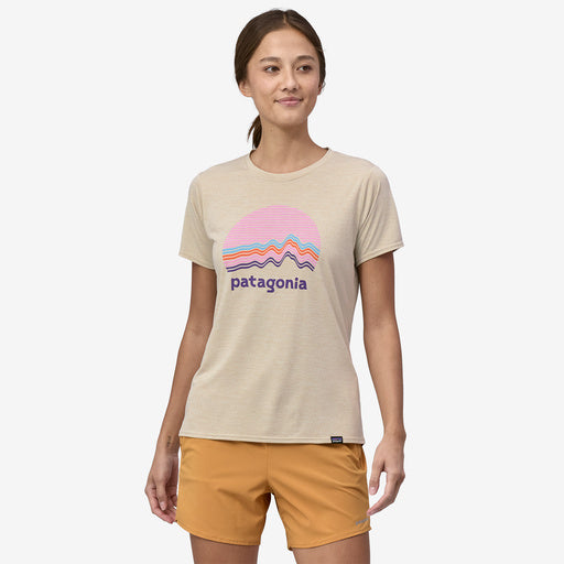 Patagonia Women's Capilene® Cool Daily Graphic Shirt-Ridge Rise Moonlight: Pumice X-Dye-Killington Sports