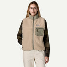 Patagonia Women's Classic Retro-X Vest-Dark Natural w/River Rock Green-Killington Sports