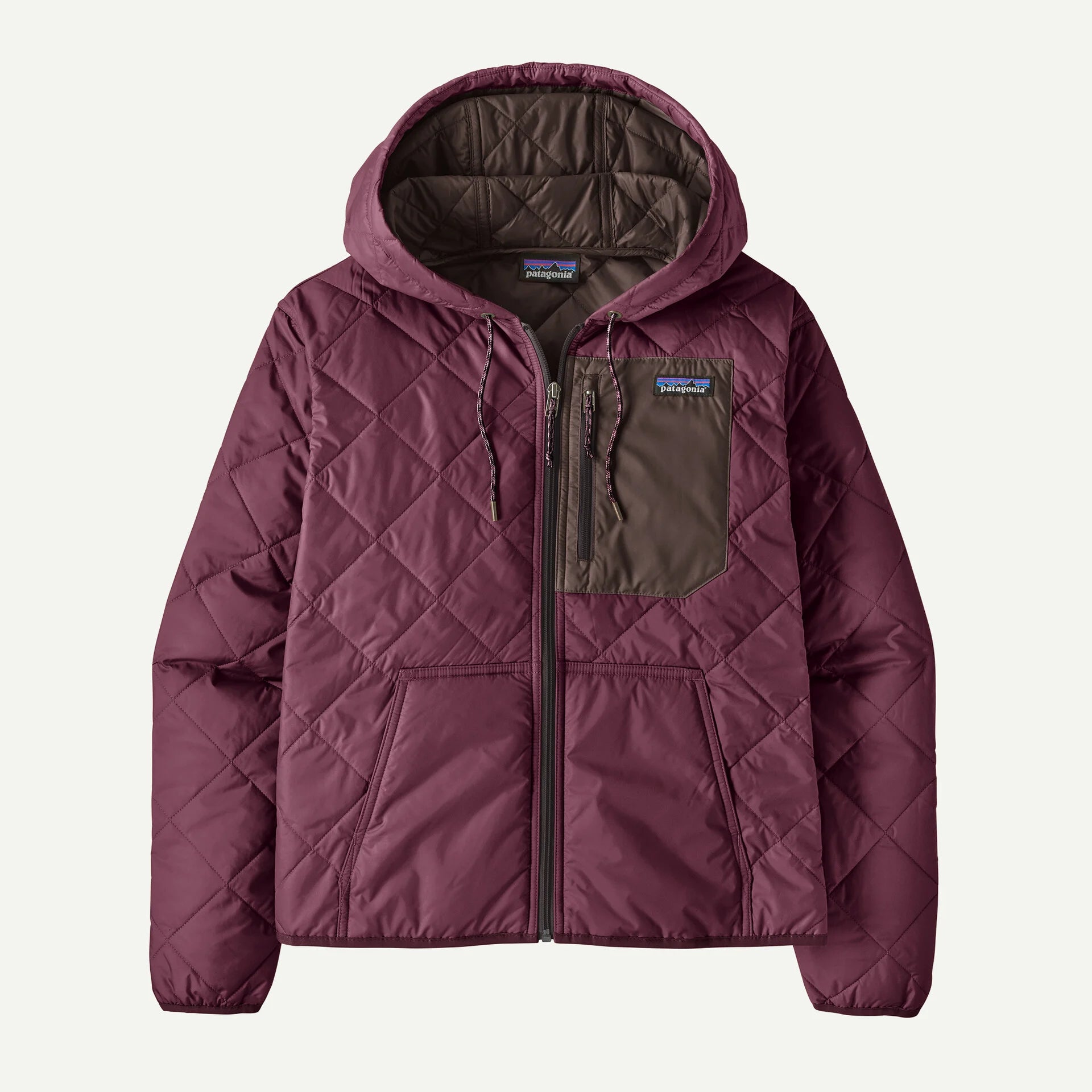 Patagonia Women's Diamond Quilted Bomber Hoody-Berry Fig-Killington Sports