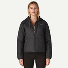 Patagonia Women's Diamond Quilted Bomber Hoody-Black-Killington Sports