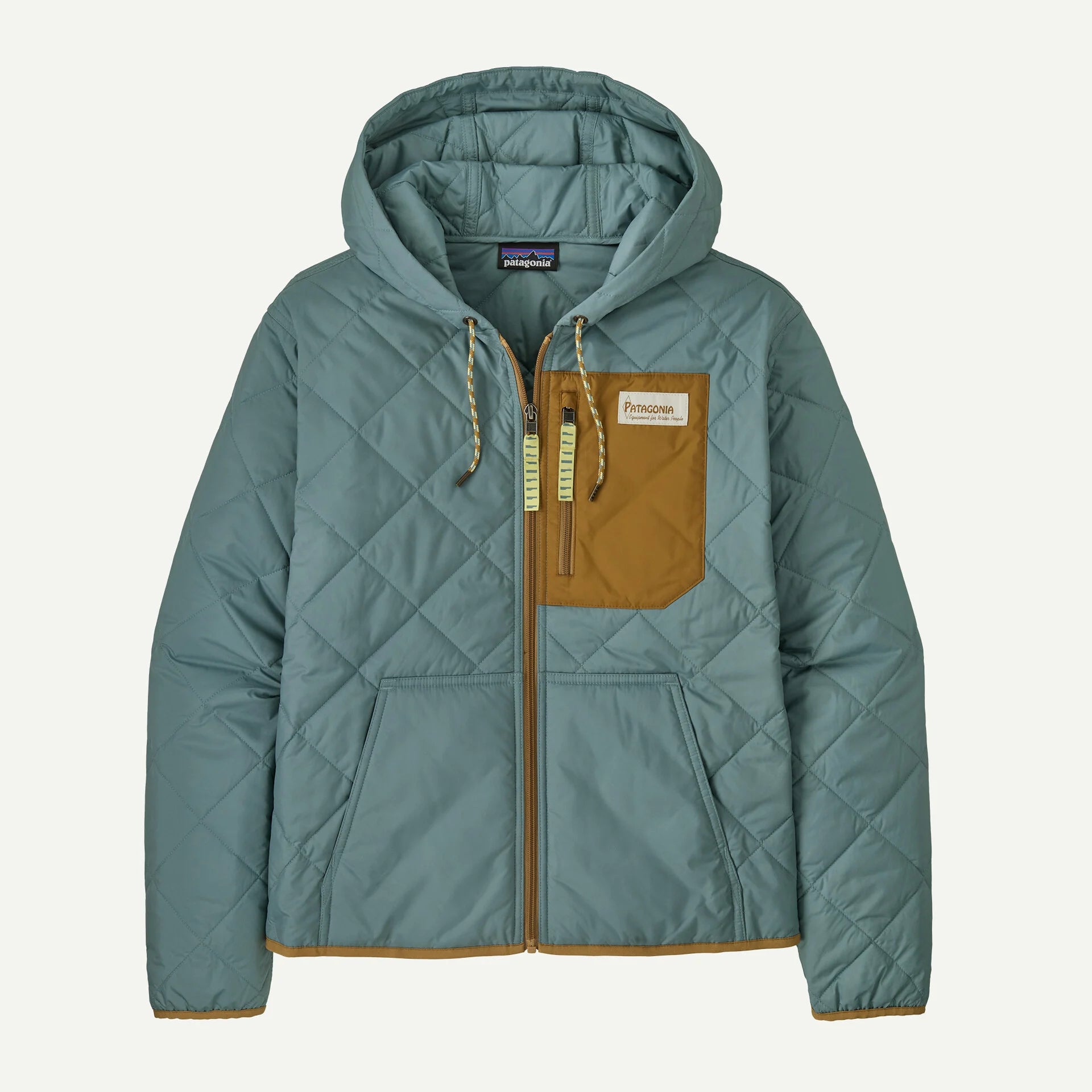 Patagonia Women's Diamond Quilted Bomber Hoody-Blue Sage-Killington Sports