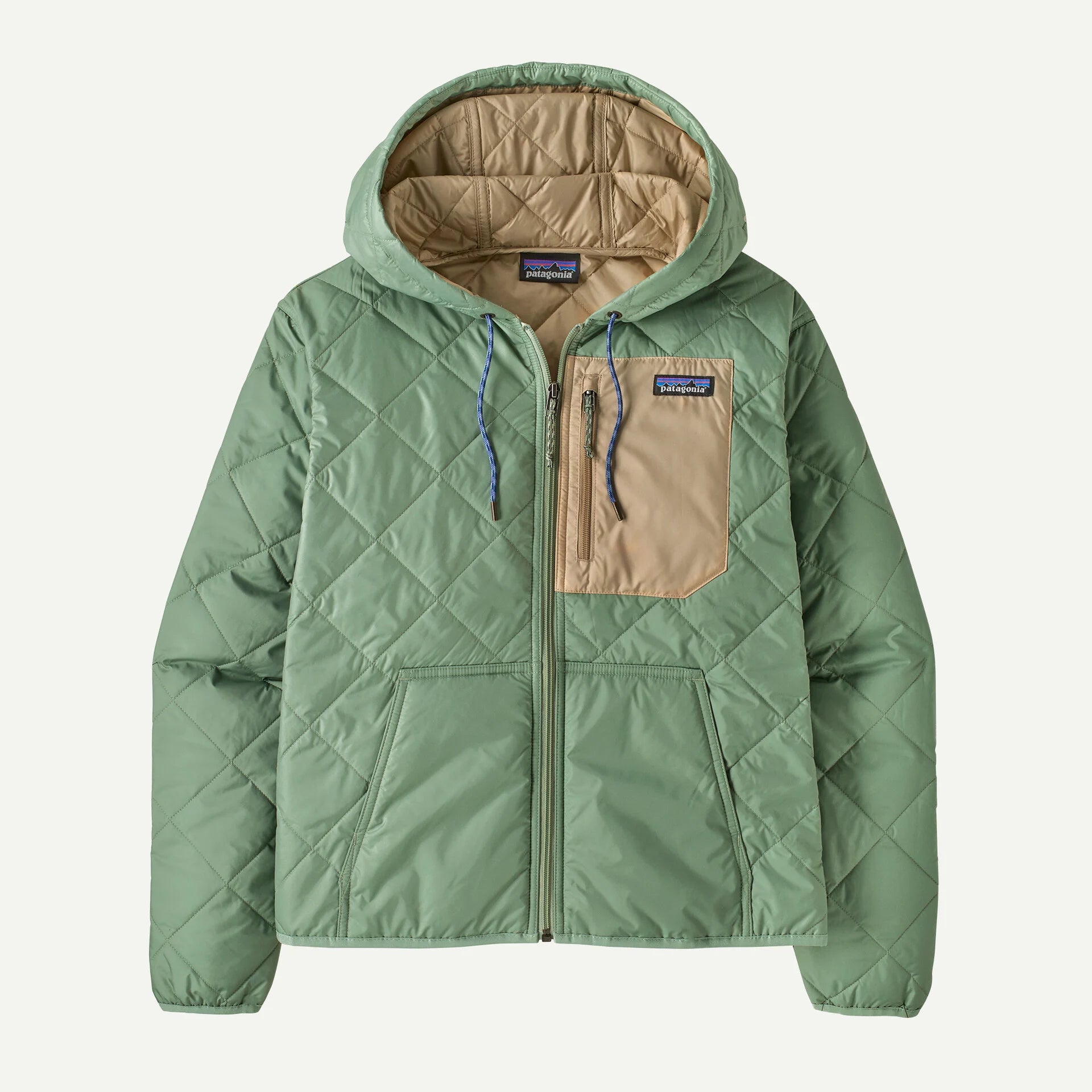 Patagonia Women's Diamond Quilted Bomber Hoody-Ellwood Green-Killington Sports