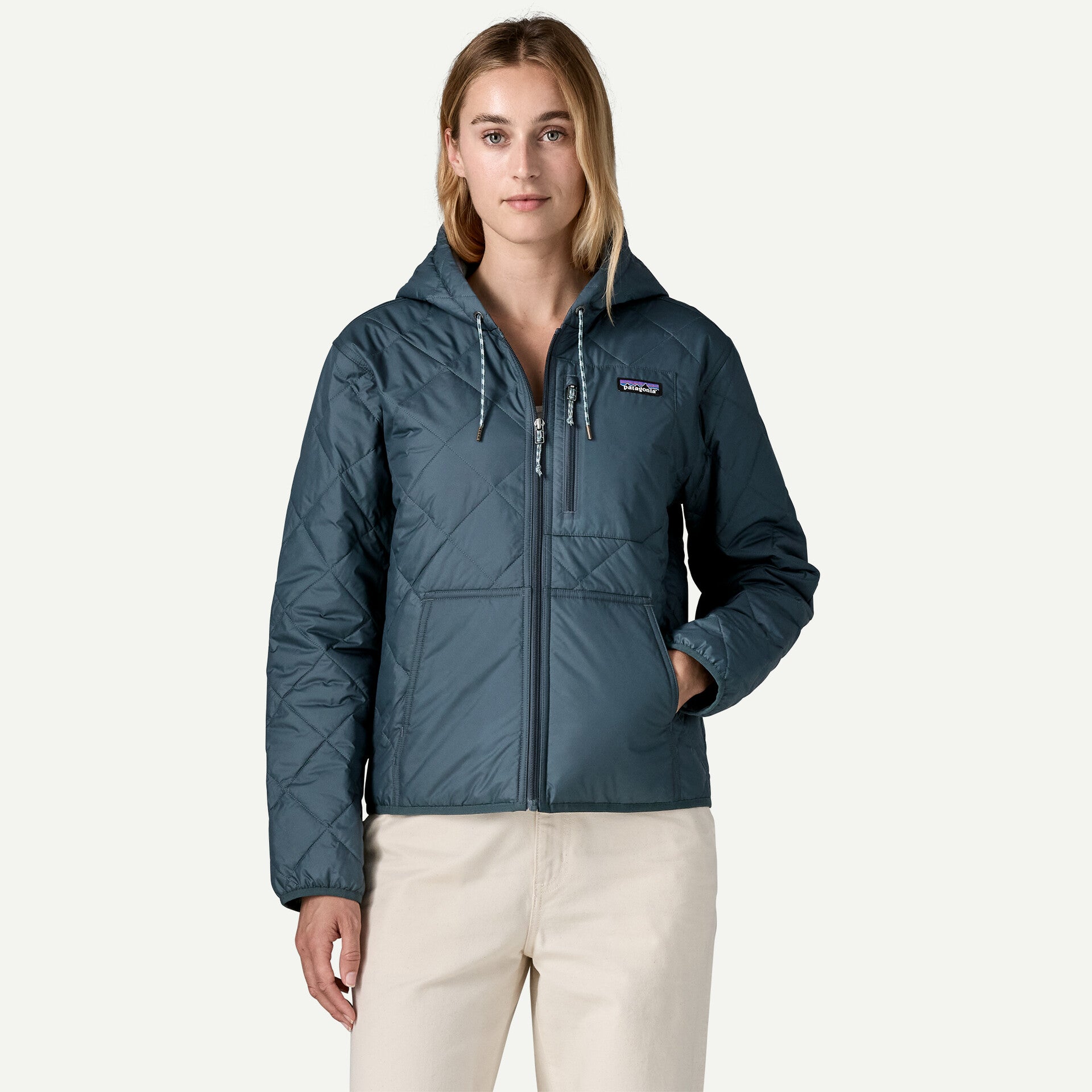 Patagonia Women's Diamond Quilted Bomber Hoody-Summit Blue-Killington Sports