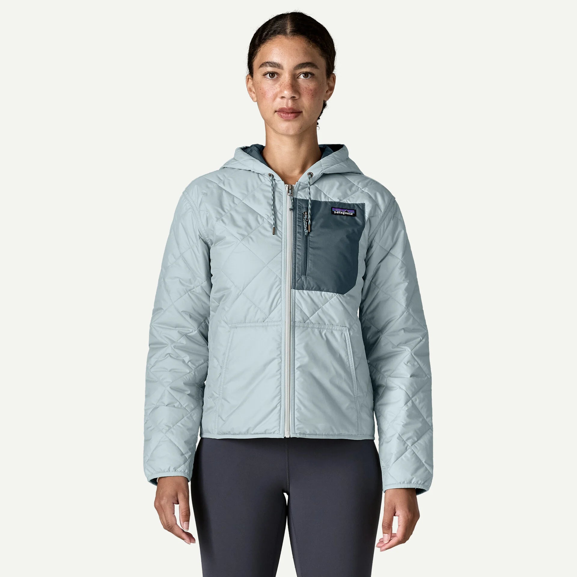 Patagonia Women's Diamond Quilted Bomber Hoody-Virtually Blue-Killington Sports