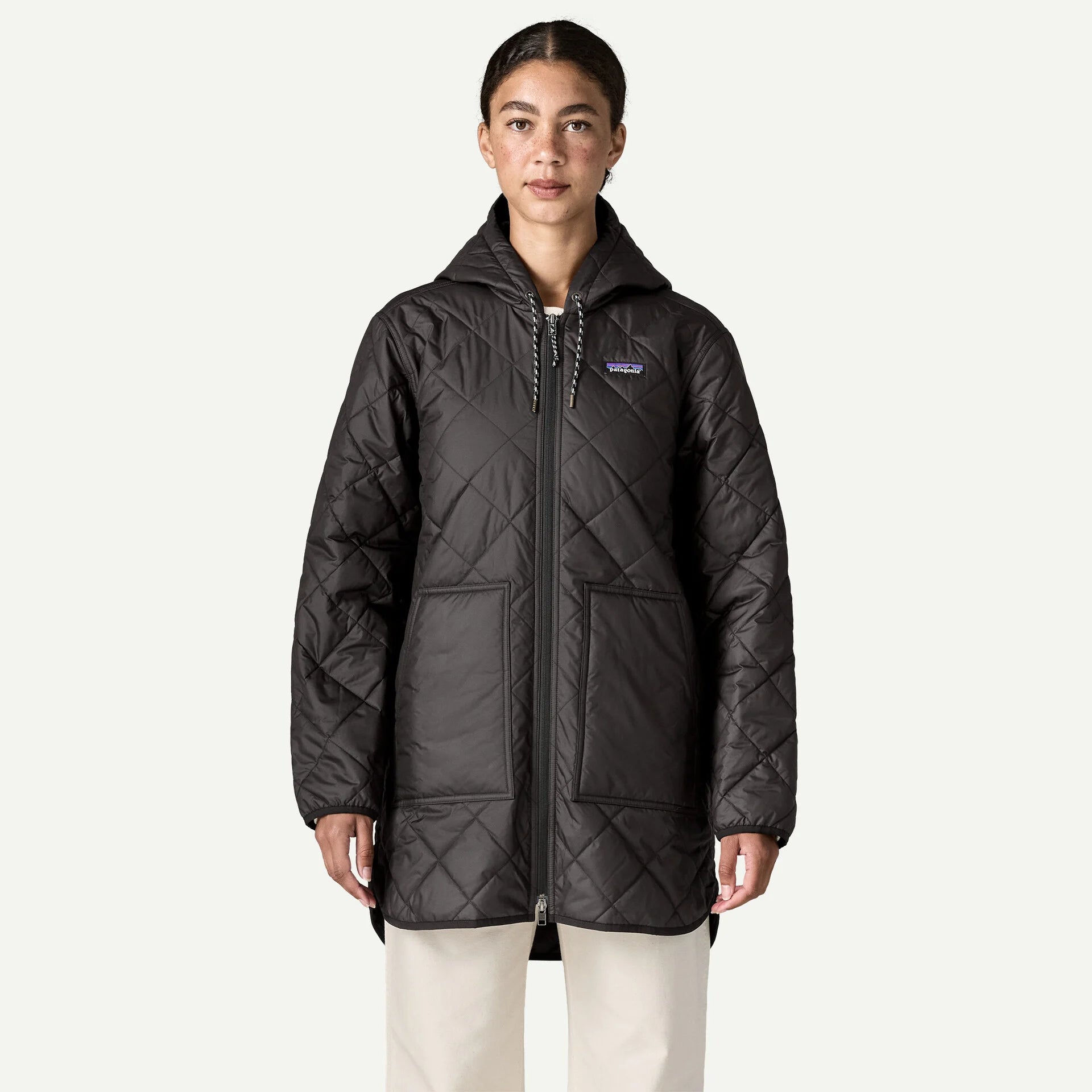Patagonia Women's Diamond Quilted Parka-Black w/Black-Killington Sports
