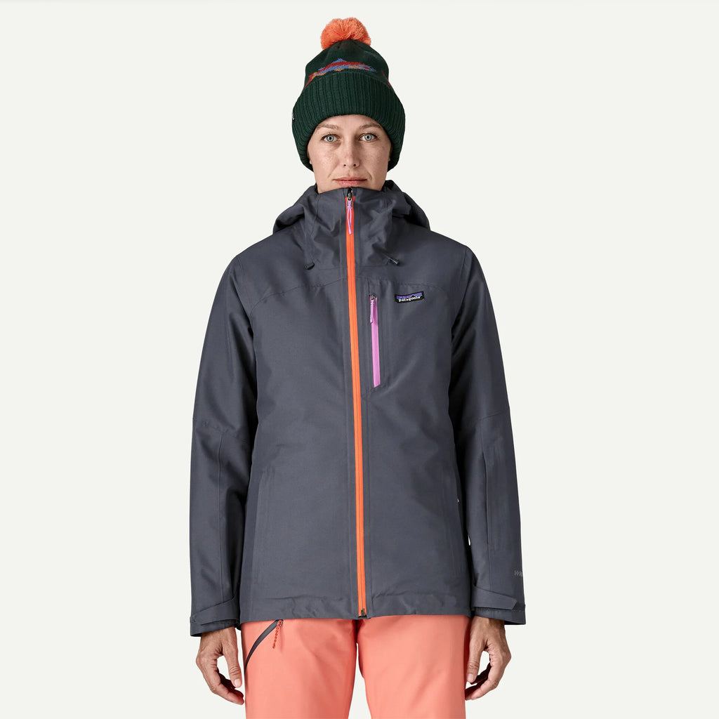 Patagonia Women's Insulated Powder Town Jacket-Smolder Blue w/Orange Peel-Killington Sports