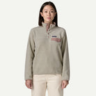 Patagonia Women's Lightweight Synchilla® Snap-T® Fleece Pullover-Oatmeal Heather w/Moonrise Taupe-Killington Sports