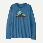Patagonia Women's Long-Sleeved Capilene® Cool Daily Shirt - Fitz Roy Nimbus-Aquatic Blue - Light Aquatic Blue X-Dye-Killington Sports