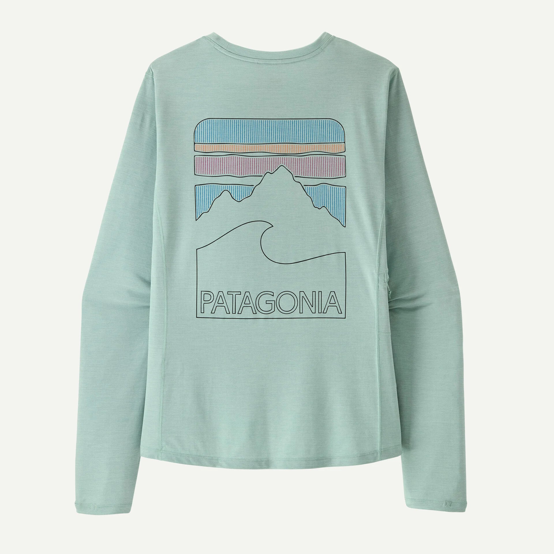 Patagonia Women's Long-Sleeved Capilene® Cool Sun Shirt - Peak Visions-Thermal Blue - Thin Ice X-Dye-Killington Sports