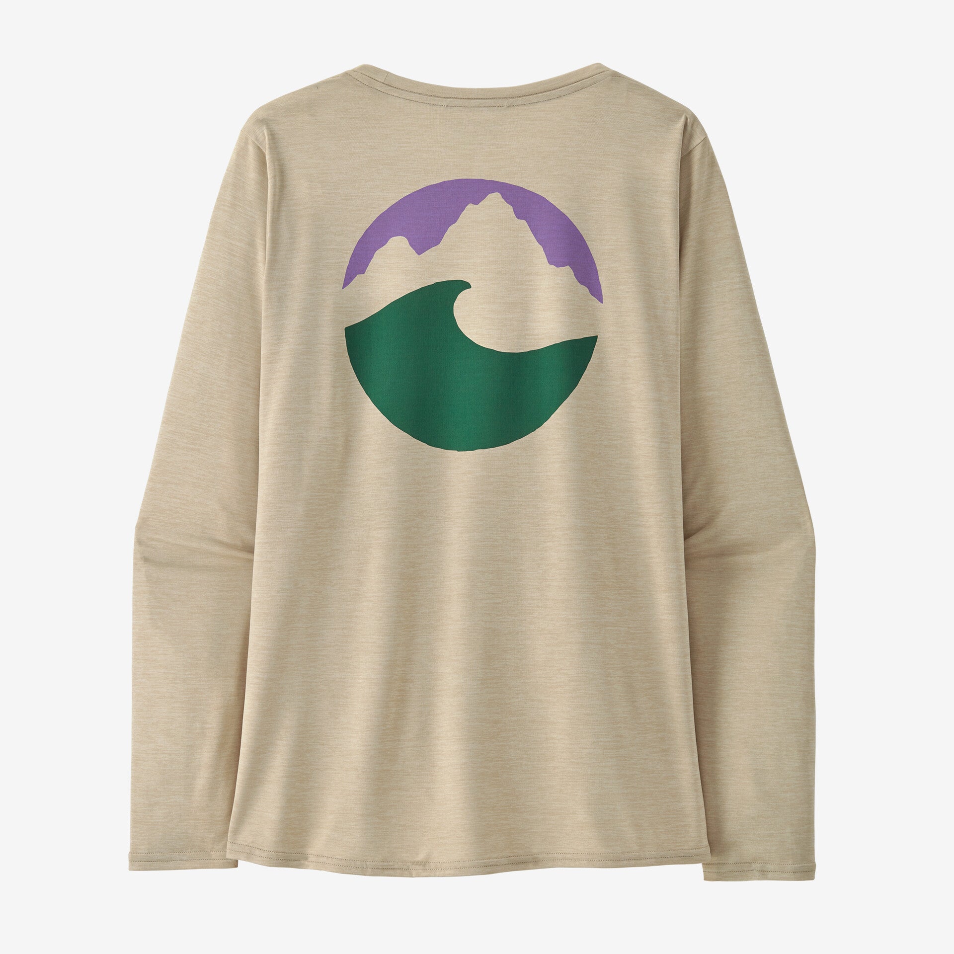 Patagonia Women's Long-Sleeved Capilene® Cool Daily Graphic Shirt-Applied Imagination: Pumice X-Dye-Killington Sports