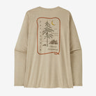 Patagonia Women's Long-Sleeved Capilene® Cool Daily Graphic Shirt - Lands-Clean Climb Roots: Pumice X-Dye-Killington Sports