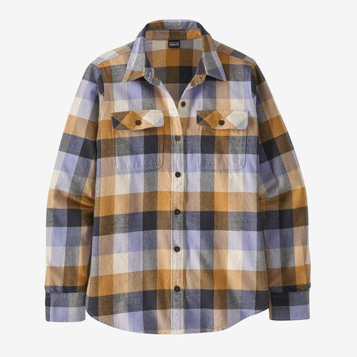Patagonia Women's Long-Sleeved Organic Cotton Midweight Fjord Flannel Shirt-Guides: Dried Mango-Killington Sports