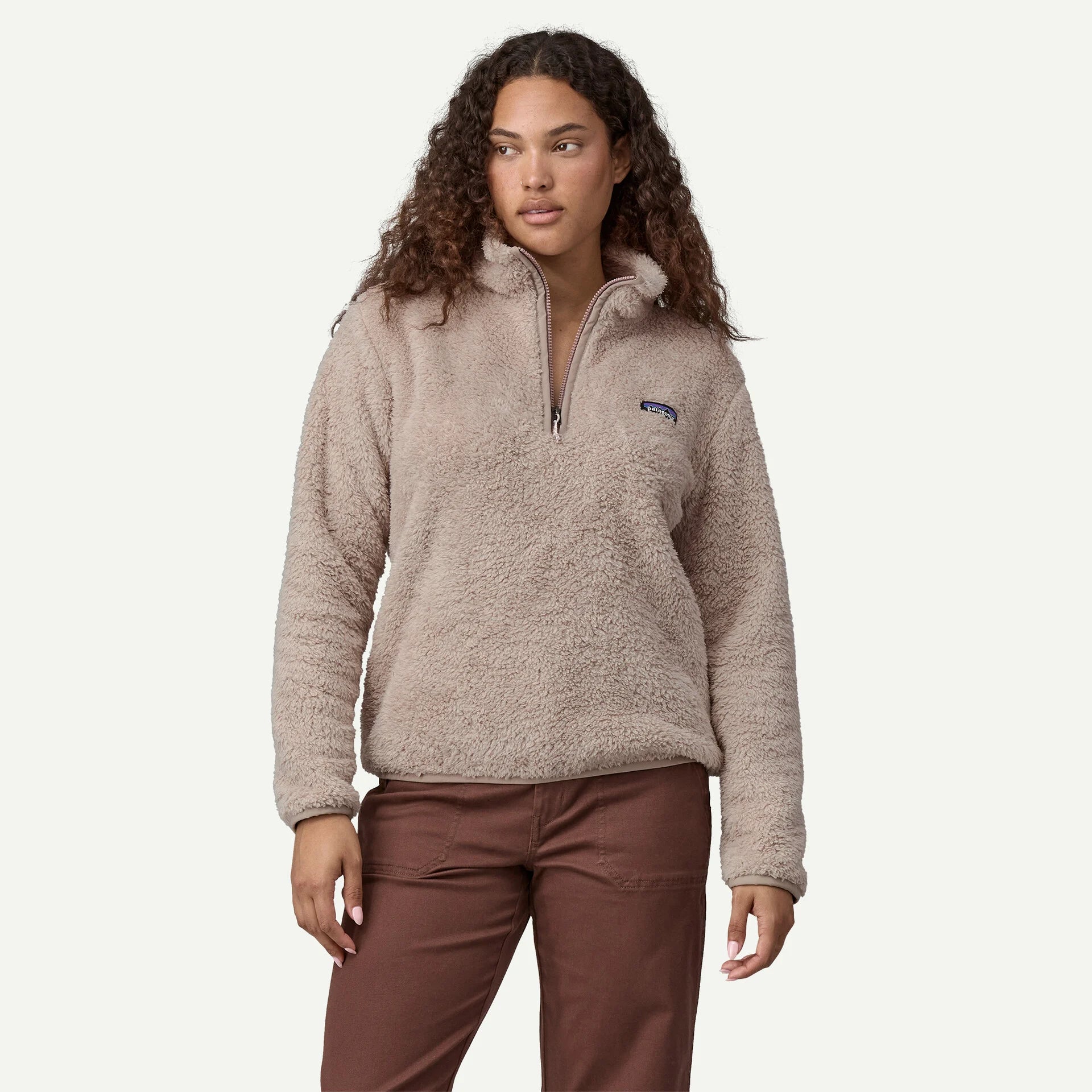 Patagonia Women's Los Gatos 1/4-Zip Fleece-Shroom Taupe-Killington Sports