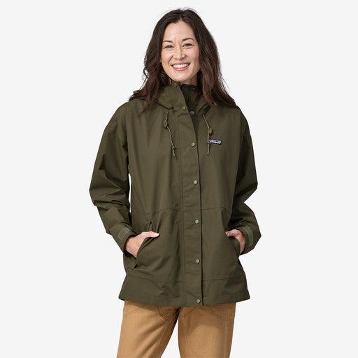 Patagonia Women's Outdoor Everyday Rain Jacket-Basin Green-Killington Sports