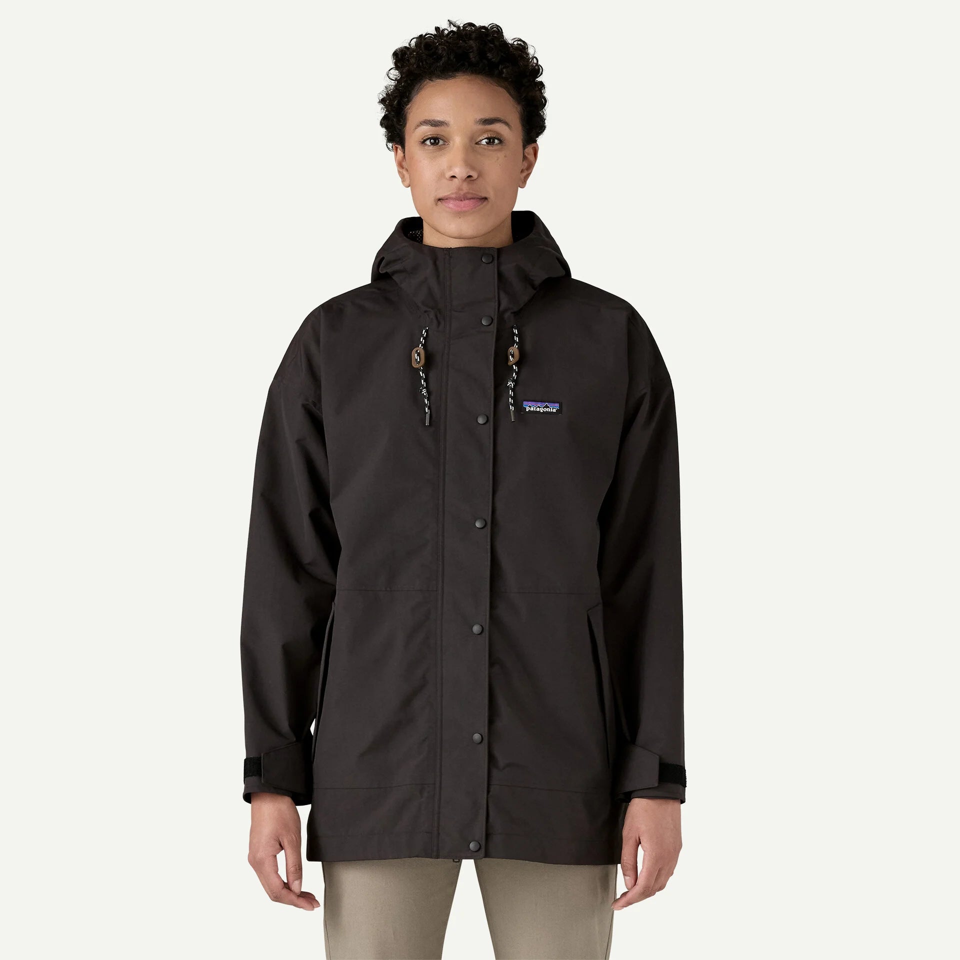 Patagonia Women's Outdoor Everyday Rain Jacket-Black-Killington Sports