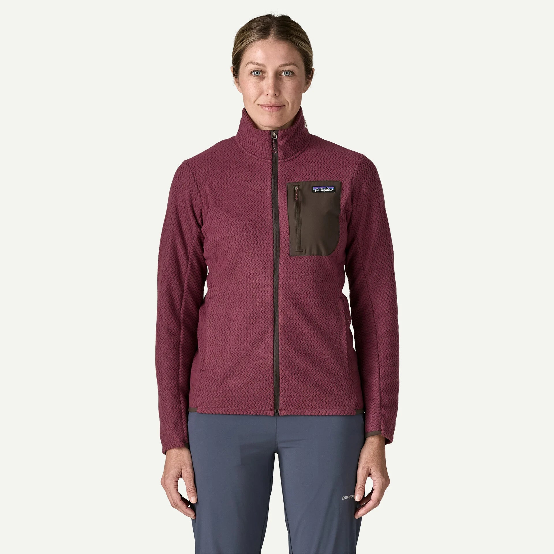 Patagonia Women's R1® Air Full-Zip Jacket-Berry Fig-Killington Sports
