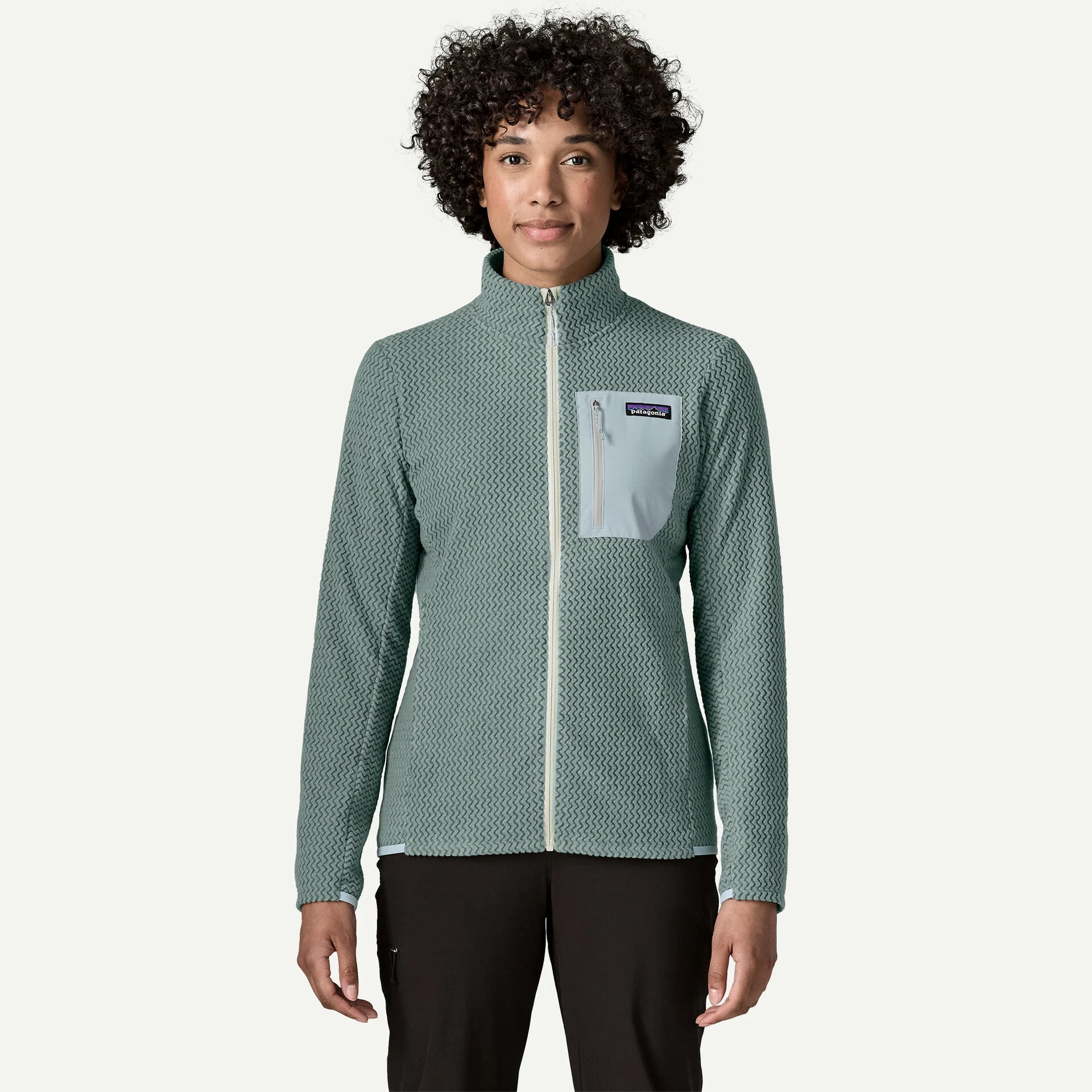 Patagonia Women's R1® Air Full-Zip Jacket-Blue Sage-Killington Sports