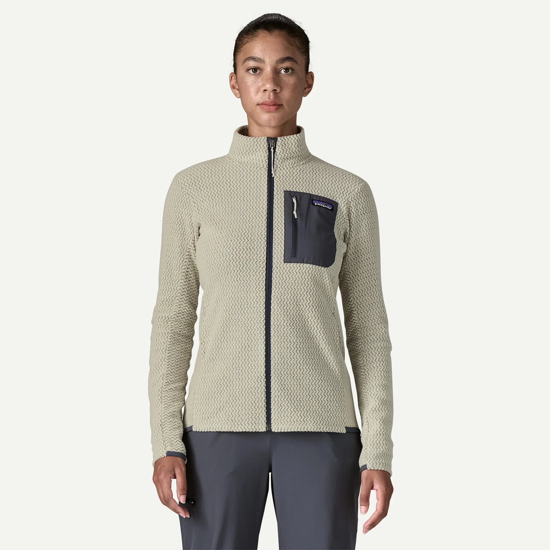 Patagonia Women's R1® Air Full-Zip Jacket-Wool White-Killington Sports