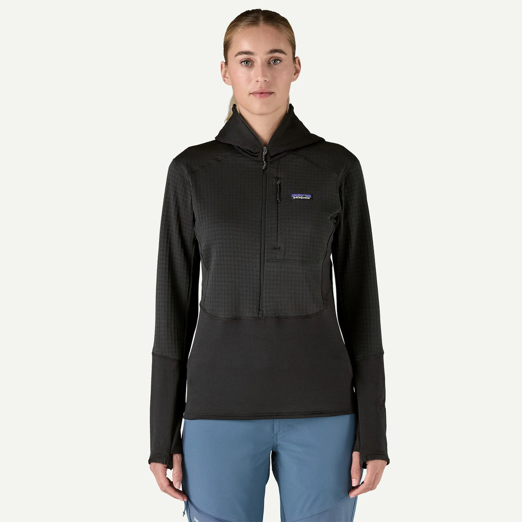Patagonia Women's R1® Fleece Pullover Hoody-Black-Killington Sports