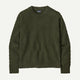 Patagonia Women's Recycled Wool-Blend Crewneck Sweater-Chevron Cable: Basin Green-Killington Sports