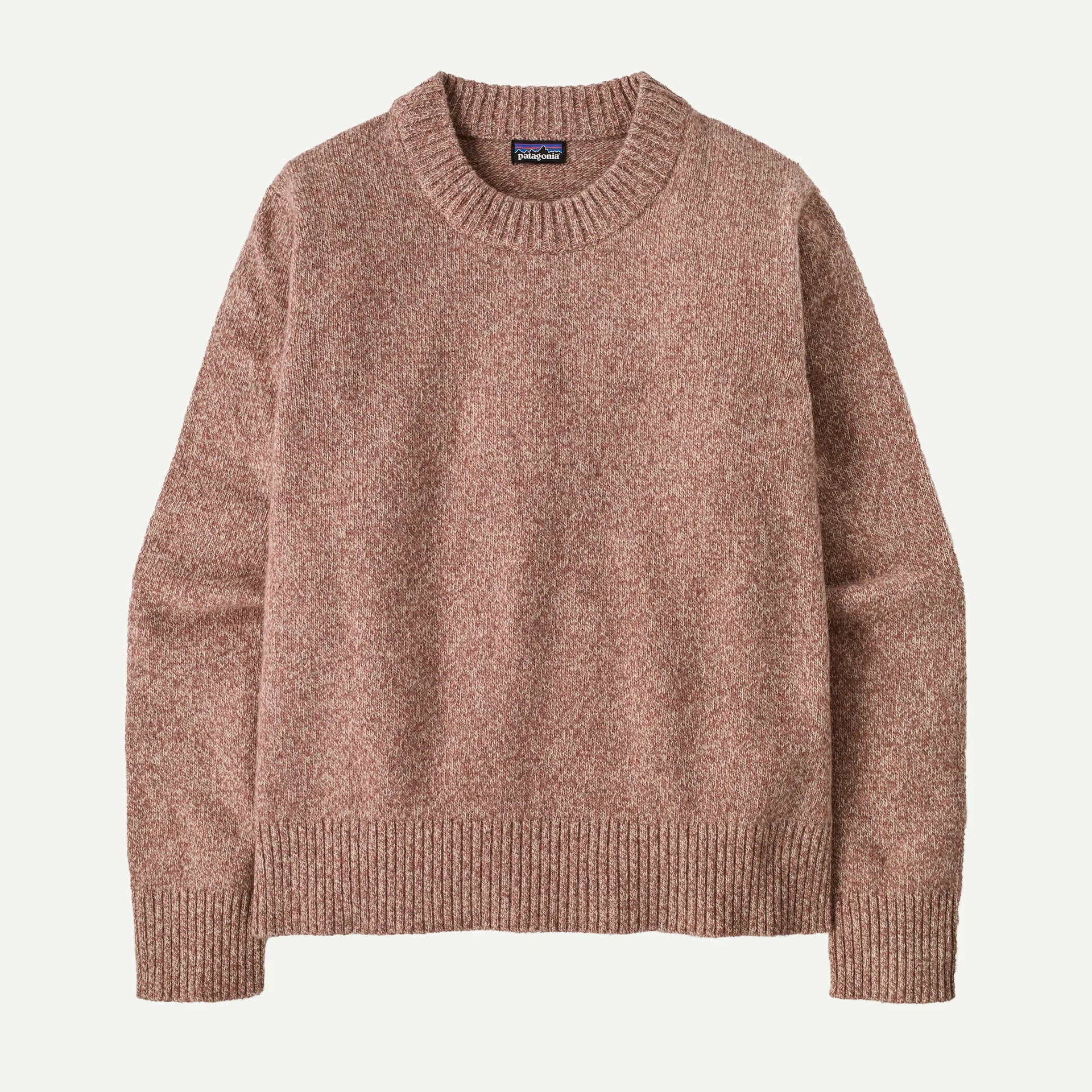 Patagonia Women's Recycled Wool-Blend Crewneck Sweater-Dappled: Moonrise Taupe-Killington Sports