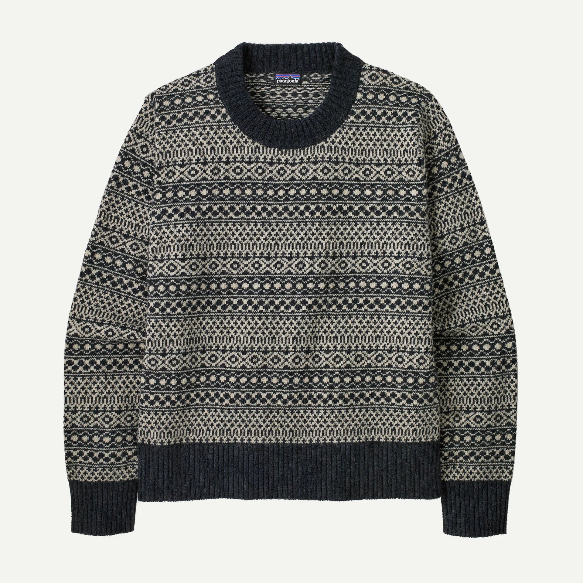 Patagonia Women's Recycled Wool-Blend Crewneck Sweater-Fireside: Sunken Blue-Killington Sports